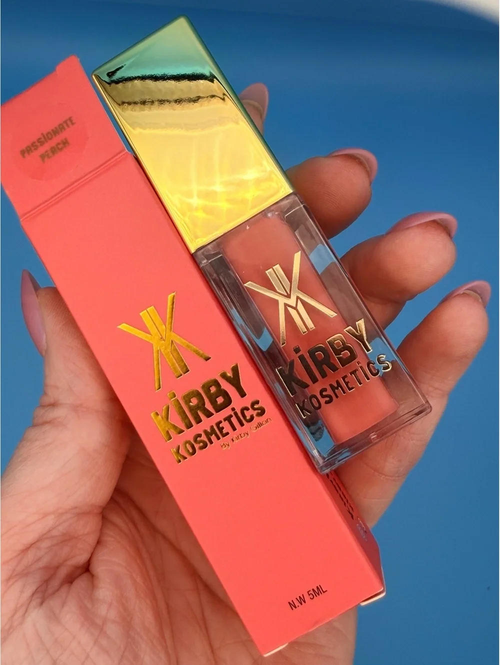 Lip Gloss Kirby Kosmetics in Passionate Peach 5ml